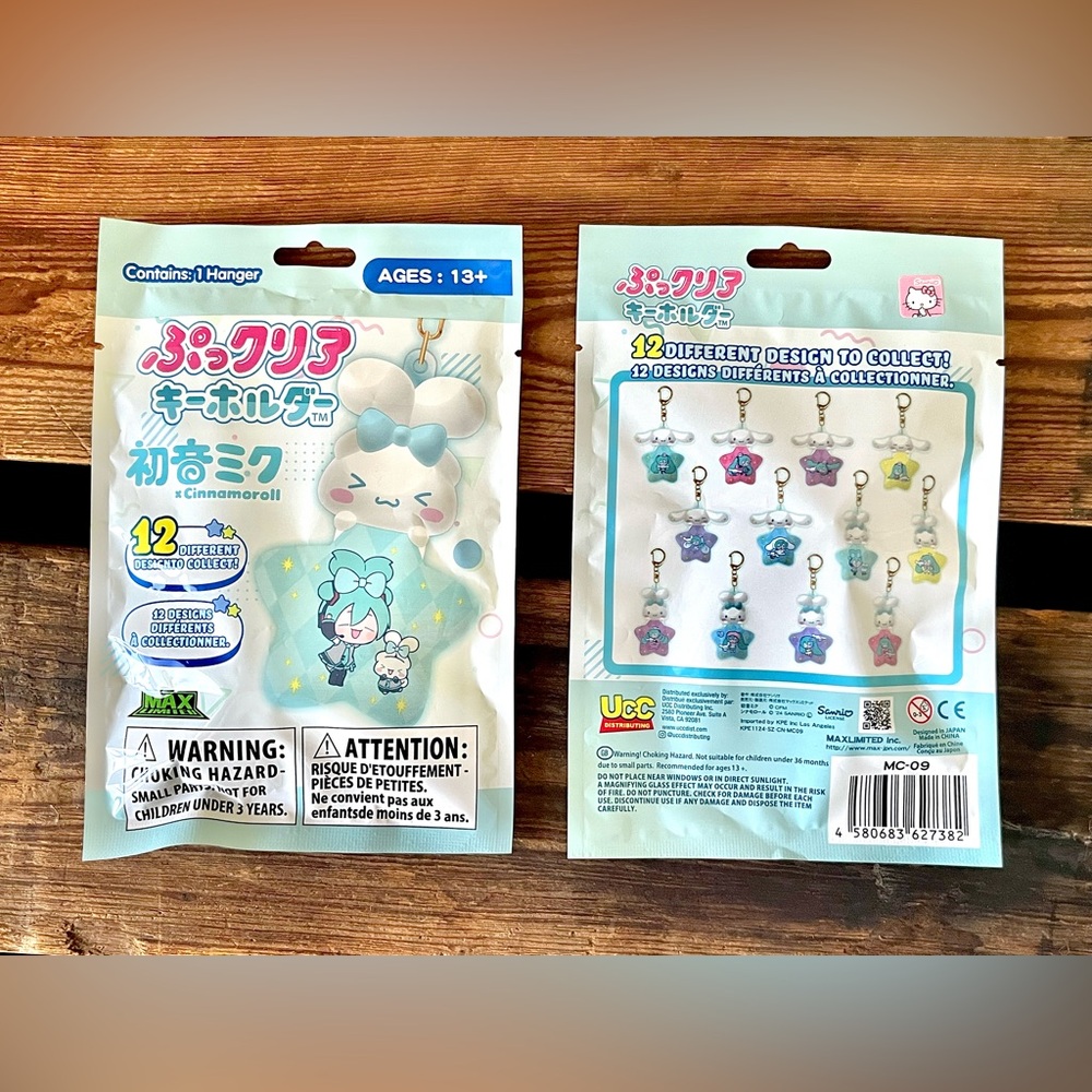 ✨NEW✨ Miku x Cinnamonroll Hanger Keychain Blind Bag Bundle